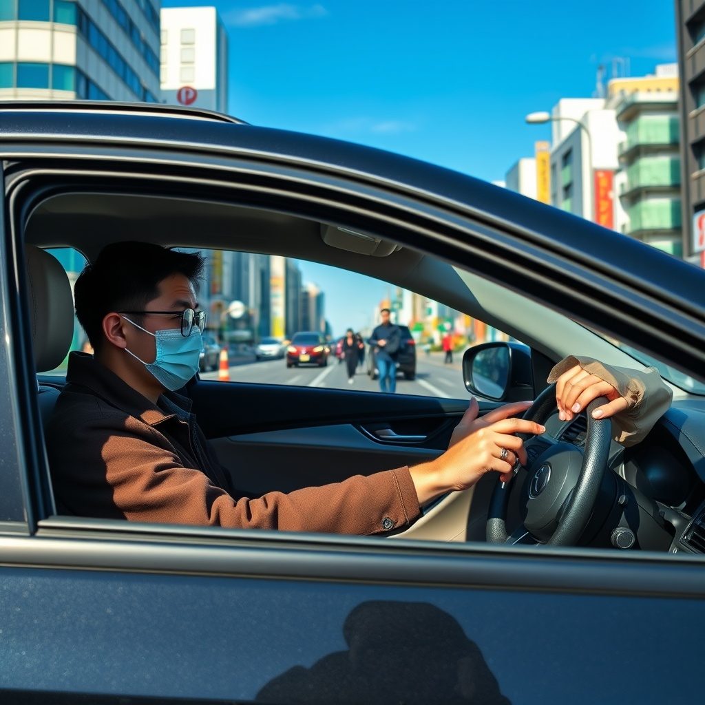 Learner driver practicing with an instructor