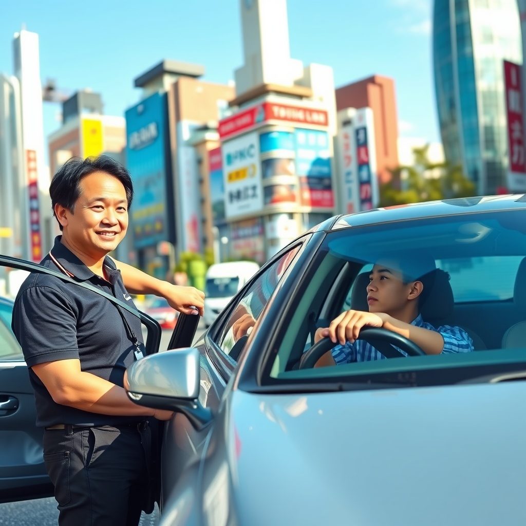 Driving lesson at Driveschool